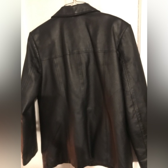 Vtg. G 111 genuine black leather jacket, size MM - Picture 10 of 17